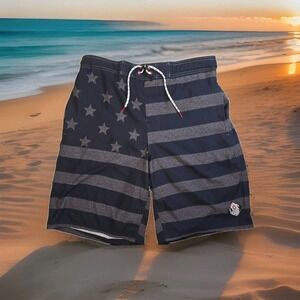 Airwalk Men's Patriotic‎ Flag Board Shorts XL | Stars & Stripes Swim Trunks...